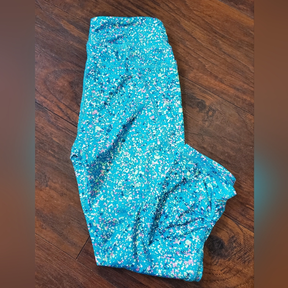 🌻 3/$20 Deal!! 🆕️ NWT Kohl's Kids Leggings - Blue with Multicolor Speckles